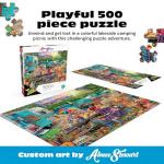 Buffalo Games - Aimee Stewart - Family Campsite - 500 Piece Jigsaw Puzzle with Hidden Images