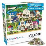 Buffalo Games - Charles Wysocki - Shops and Buggies - 1000 Piece Jigsaw Puzzle for Adults -Challenging Puzzle Perfect for Game Nights - Finished Size is 26.75 x 19.75
