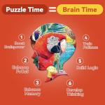 JJYHULK 2000 Piece Puzzle for Adults, Puzzles for Adults 2000 Pieces, Funny Parrots Dog Party Jigsaw Puzzles, Family Fun Puzzle Perfect for Game Nights, 39" X 28"