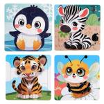 Wooden Puzzles for Toddlers 2-4, 9 Pieces Jigsaw Puzzles for Kids Ages 3-5, Toddler Toys for 2-4 Preschool Learning Activities, Learning & Educational Toys for Boys and Girl