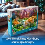 Wonder Forge Tiger Family 1000 Piece Jigsaw Puzzle for Adults | Unique, Perfectly-Fitting Pieces | Fun, Vibrant Imagery | Amazon Exclusive