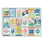 Galison Ever Upward – 1000 Piece Puzzle Fun and Challenging Activity with Bright and Bold Artwork of Vintage Style Flower Seed Packets for Adults and Families
