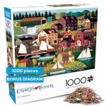 Buffalo Games - Charles Wysocki - The Cambridge - 1000 Piece Jigsaw Puzzle for Adults -Challenging Puzzle Perfect for Game Nights - Finished Size is 26.75 x 19.75