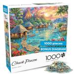 Buffalo Games - Chuck Pinson - Tropical Oasis - 1000 Piece Jigsaw Puzzle for Adults -Challenging Puzzle Perfect for Game Nights - Finished Size is 26.75 x 19.75