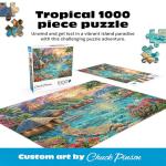 Buffalo Games - Chuck Pinson - Tropical Oasis - 1000 Piece Jigsaw Puzzle for Adults -Challenging Puzzle Perfect for Game Nights - Finished Size is 26.75 x 19.75