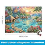 Buffalo Games - Chuck Pinson - Tropical Oasis - 1000 Piece Jigsaw Puzzle for Adults -Challenging Puzzle Perfect for Game Nights - Finished Size is 26.75 x 19.75