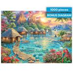 Buffalo Games - Chuck Pinson - Tropical Oasis - 1000 Piece Jigsaw Puzzle for Adults -Challenging Puzzle Perfect for Game Nights - Finished Size is 26.75 x 19.75