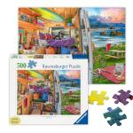 Ravensburger Rig Views - 500 Piece Large Format Jigsaw Puzzle | Unique Design with Softclick Technology | Ideal for Adults and Kids | Durable Pieces | Eco-Friendly Materials