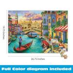 Buffalo Games - Image World - Sights of Venice - 1000 Piece Jigsaw Puzzle for Adults -Challenging Puzzle Perfect for Game Nights - Finished Size is 26.75 x 19.75