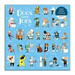 Galison Dogs with Jobs Puzzle, 500 Pieces, 20” x 20” – Jigsaw Puzzle Featuring an Amusing Illustration of Dogs – Thick, Sturdy Pieces, Challenging Family Activity, Great Gift Idea