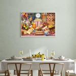 TangMosaic Food Feast Jigsaw Puzzles, Puzzles for Adults 1000 Pieces, Lumière's Banquet Impossible Challenging Puzzles Game, Interlock Perfectly No Dust, Gifts for Valentine's Day Easter Parents