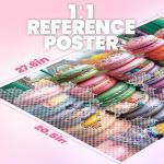 1000 Piece Puzzles for Adults,Food Jigsaw Puzzle,Macaroon Palette Jigsaw Puzzles 1000 Pieces,Creative Games Gift and Dessert Puzzle Home Decor Puzzles for Adults 1000 Pieces (27.5"x19.6"),1:1 Poster