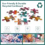 LUXDIVINA 2000 Piece Puzzle for Adults, Puzzles for Adults 2000 Pieces, Colorful Town Bicycle Dog Jigsaw Puzzles, Family Fun Puzzle Perfect for Game Nights, 39" X 28"