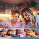 1000 Piece Puzzles for Adults,Food Jigsaw Puzzle,Macaroon Palette Jigsaw Puzzles 1000 Pieces,Creative Games Gift and Dessert Puzzle Home Decor Puzzles for Adults 1000 Pieces (27.5"x19.6"),1:1 Poster