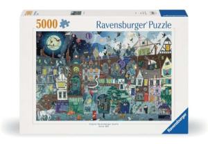 Ravensburger Fantasy Street 5000 Piece Jigsaw Puzzle for Adults | Unique, Pieces | Anti-Glare Surface | FSC Certified, Eco-Friendly | Amazon Exclusive