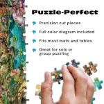 Buffalo Games - Aimee Stewart - Merry Mushroom Village Picnic - 2000 Piece Jigsaw Puzzle for Adults Challenging Puzzle Perfect for Game Nights - Finished Size is 38.50 x 26.50