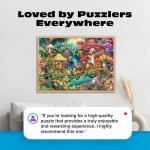 Buffalo Games - Aimee Stewart - Merry Mushroom Village Picnic - 2000 Piece Jigsaw Puzzle for Adults Challenging Puzzle Perfect for Game Nights - Finished Size is 38.50 x 26.50
