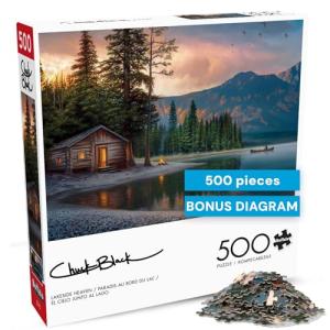 Buffalo Games - Chuck Black - Lakeside Heaven - 500 Piece Jigsaw Puzzle for Adults -Challenging Puzzle Perfect for Game Nights - Finished Size is 21.25 x 15.00
