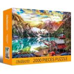 Jigsaw Puzzles 2000 Pieces for Adults, Families Lakeside View Pieces Fit Together Perfectly