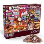 Buffalo Games - Hershey - Hershey Deluxe Collage - 2000 Piece Jigsaw Puzzle for Adults -Challenging Puzzle Perfect for Game Nights - Finished Size is 38.50 x 26.50