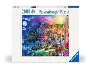 Ravensburger - Cinque Terre - 2000 Piece Jigsaw Puzzle - Featuring The Stunning Seaside Town in Italy - Beautiful, Vibrant Image - Frameable - Premium Quality - Puzzles for Adults