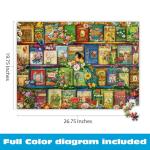 Buffalo Games - Aimee Stewart - Vintage Summer Books - 1000 Piece Jigsaw Puzzle for Adults -Challenging Puzzle Perfect for Game Nights - Finished Size is 26.75 x 19.75