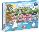 Galison Harbor by The Sea – 1000 Piece Joy Laforme Jigsaw Puzzle Featuring Beautiful Artwork of New England Summer Paradise