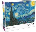 Buffalo Games - Vincent Van Gogh - Starry Night by Vincent Van Gogh - 2000 Piece Jigsaw Puzzle for Adults -Challenging Puzzle Perfect for Game Nights - Finished Size is 38.50 x 26.50