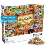 Buffalo Games - Kate Ward Thacker - Our National Parks Collage - 2000 Piece Jigsaw Puzzle for Adults - Challenging Puzzle Perfect for Game Nights - Finished Size is 38.50 x 26.50