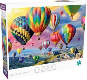 Buffalo Games - Up, Up and Away - 2000 Piece Jigsaw Puzzle for Adults -Challenging Puzzle Perfect for Game Nights - Finished Size is 38.50 x 26.50