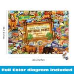 Buffalo Games - Kate Ward Thacker - Our National Parks Collage - 2000 Piece Jigsaw Puzzle for Adults - Challenging Puzzle Perfect for Game Nights - Finished Size is 38.50 x 26.50