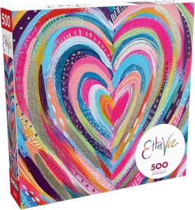 Buffalo Games - Ettavee - Bright Heart - 500 Piece Jigsaw Puzzle for Adults -Challenging Puzzle Perfect for Game Nights - Finished Size is 21.25 x 15.00