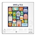 Galison Spot of Tea – 500 Piece Jigsaw Puzzle Featuring Charming Illustrations of A Variety of Tea Packets from Around The World