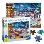 Ravensburger Northern Lights Puzzle - 500 Piece Large Format | Vivid Imagery | Easy-to-Handle Pieces | Ideal for Relaxation and Family Fun | Features Artwork by Nancy Wernersbach