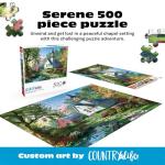 Buffalo Games - Dominic Davison - Little White Chapel - 500 Piece Jigsaw Puzzle for Adults -Challenging Puzzle Perfect for Game Nights - Finished Size is 21.25 x 15.00