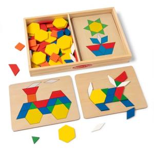 Melissa & Doug Pattern Blocks and Boards Set