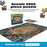 Buffalo Games - Dowdle - National Parks Map - 2000 Piece Jigsaw Puzzle for Adults Challenging Puzzle Perfect for Game Nights - Finished Size is 38.50 x 26.50
