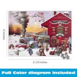 Buffalo Games - Charles Wysocki - Whistle Stop Christmas - 500 Piece Jigsaw Puzzle For Adults -Challenging Puzzle Perfect for Game Nights - Finished Size is 21.25 x 15.00