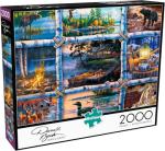 Buffalo Games - Darrell Bush - Darrell Bush - North Country - 2000 Piece Jigsaw Puzzle for Adults Challenging Puzzle Perfect for Game Nights - Finished Size is 38.50 x 26.50