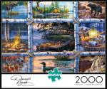 Buffalo Games - Darrell Bush - Darrell Bush - North Country - 2000 Piece Jigsaw Puzzle for Adults Challenging Puzzle Perfect for Game Nights - Finished Size is 38.50 x 26.50