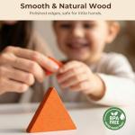 LovesTown 209 PCS Wooden Geometric Pattern Blocks