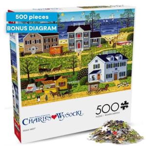 Buffalo Games - Charles Wysocki - Gull's Nest - 500 Piece Jigsaw Puzzle for Adults -Challenging Puzzle Perfect for Game Nights - Finished Size is 21.25 x 15.00