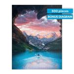 Buffalo Games - Follow Your Heart - 500 Piece Jigsaw Puzzle Blue,brown,orange,pink, 21.25"L X 15"W