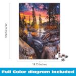 Buffalo Games - Forest Magic Hour - Earthpix - Scenic Landscape - 1000 Piece Jigsaw Puzzle for Adults - Challenging Nature Art Perfect for Game Nights - Finished Size is 26.75 x 19.75