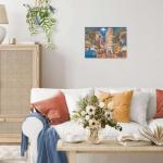 Ravensburger - Evening in Pisa - 500 Piece Jigsaw Puzzle - Stunning, Vivid Imagery of Breathtaking Pisa's Leaning Tower - Colorful Detail - Ideal Gift - Frameable Art - Puzzles for Adults