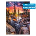 Buffalo Games - Forest Magic Hour - Earthpix - Scenic Landscape - 1000 Piece Jigsaw Puzzle for Adults - Challenging Nature Art Perfect for Game Nights - Finished Size is 26.75 x 19.75