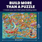 QUOKKA 1000 Piece Puzzle for Adults – 223 Hidden Secrets, Engaging Audio Story, Snap-Tight Thick Pieces – Collect All Four Adult Puzzles in Series to Build One Epic Mystery Realm (Furfloat Kingdom)