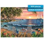Buffalo Games - Kim Norlien - Summertime - 500 Piece Jigsaw Puzzle For Adults -Challenging Puzzle Perfect for Game Nights - Finished Size is 21.25 x 15.00