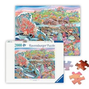 Ravensburger - Thalassic Tale - 2000 Piece Jigsaw Puzzle - Stunning Sea Fantasy - Whales, Mermaids, Mythical Sea Creatures - Frameable - Premium Quality - Puzzles for Adults