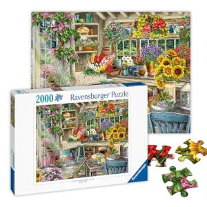 Ravensburger - Gardener's Paradise - 2000 Piece Jigsaw Puzzle - Enjoy Stunning, Vibrant Colors in a Shop Full of Beautiful Blooms - Premium Quality - Ideal Gift - Puzzles for Adults